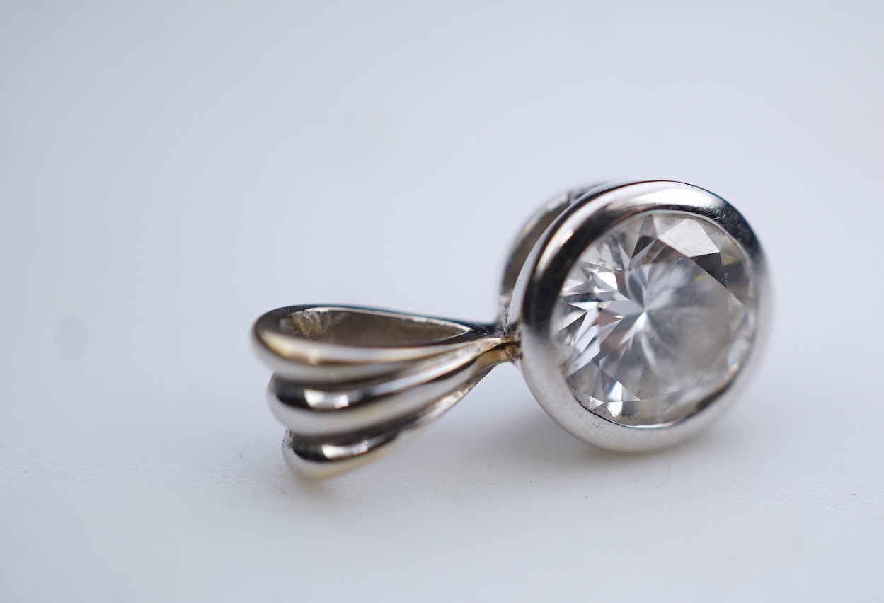 A diamond pendant